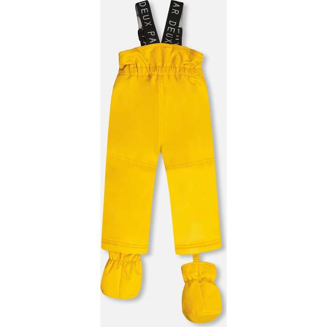 Dino Print 2-Piece Baby Snowsuit, Blue & Yellow - Snowsuits - 7