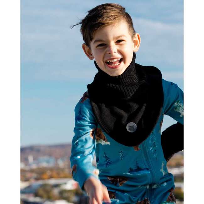 Neckwarmer, Black - Scarves - 2
