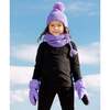 Knit Neckwarmer, Lilac - Scarves - 2