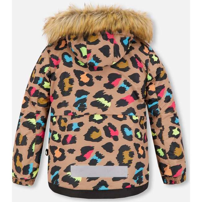 Leopard Print 2-Piece Snowsuit, Black & Multicolors - Snowsuits - 3