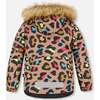 Leopard Print 2-Piece Snowsuit, Black & Multicolors - Snowsuits - 3