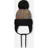Knit Pom Pom Earflap Hat, Multicolors - Hats - 3