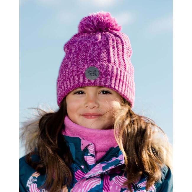 Knit Hat, Mauve - Hats - 2