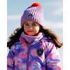 Knit Hat, Lilac & Orange - Hats - 2
