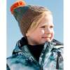 Knit Hat, Sea Pine & Orange - Hats - 2
