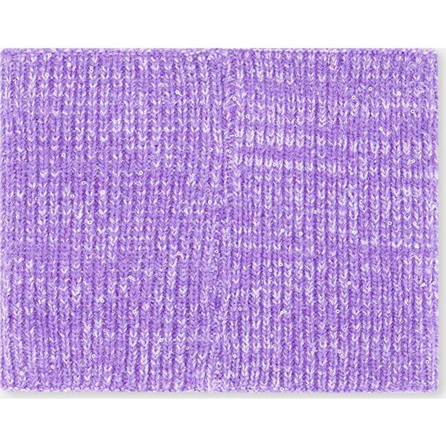Knit Neckwarmer, Lilac - Scarves - 3