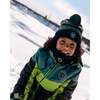 Knit Hat, Black & Deep Yellow - Hats - 2