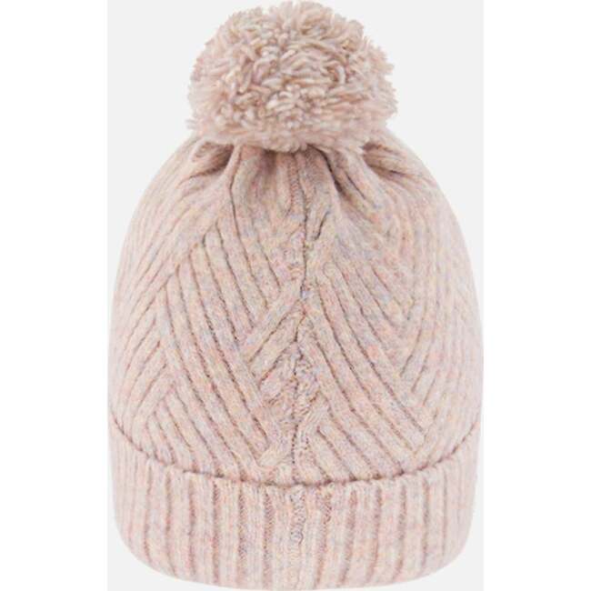 Knit Hat, Powder Pink - Hats - 3
