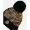 Knit Pom Pom Earflap Hat, Multicolors - Hats - 4