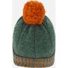 Knit Hat, Sea Pine & Orange - Hats - 3