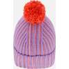 Knit Hat, Lilac & Orange - Hats - 3