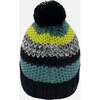 Knit Hat, Black & Deep Yellow - Hats - 3