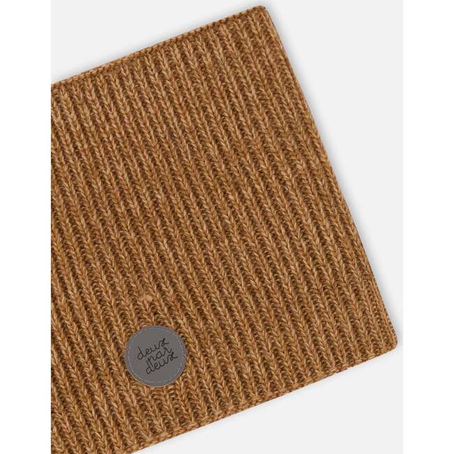 Knit Neckwarmer, Mocha - Scarves - 4
