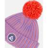 Knit Hat, Lilac & Orange - Hats - 4