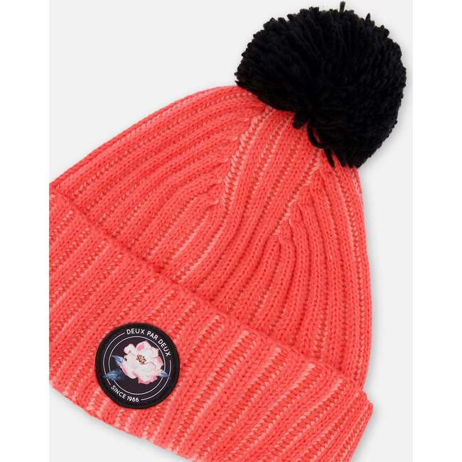 Knit Hat, Coral - Hats - 4