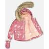 Cat Print 2-Piece Snowsuit, Pink - Snowsuits - 2
