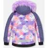 Cloud Unicorn Print 2-Piece Snowsuit, Lavender & Blue - Snowsuits - 5