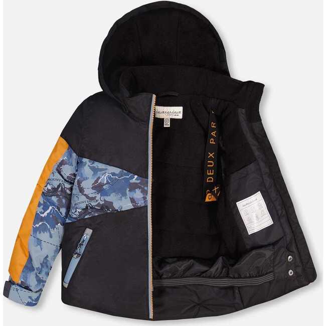 Cartography Print 2-Piece Snowsuit, Black - Snowsuits - 3