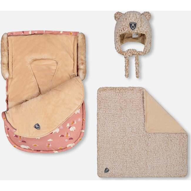 Bear Print Bunting Bag, Vintage Pink - Bunting - 2