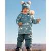 Bear Print 2-Piece Baby Snowsuit, French Blue - Snowsuits - 2