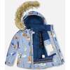 Bear Print 2-Piece Snowsuit, Navy - Snowsuits - 3