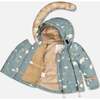 Bear Print 2-Piece Baby Snowsuit, French Blue - Snowsuits - 3