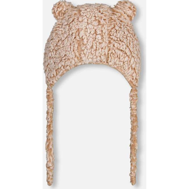 Baby Sherpa Hat, Champagne White - Hats - 3