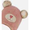 Baby Peruvian Knit Hat, Vintage Pink - Hats - 4