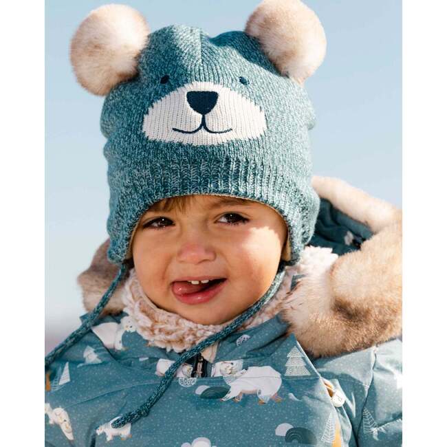 Baby Peruvian Knit Hat, French Blue