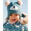 Baby Peruvian Knit Hat, French Blue - Hats - 2