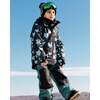 Astral Wolf Print 2-Piece Snowsuit, Sea Pine - Snowsuits - 2