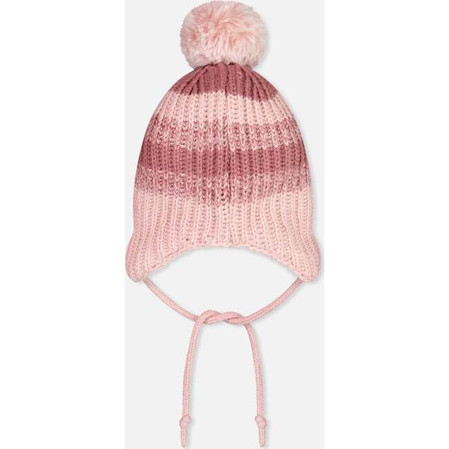 Baby Peruvian Knit Hat, Old Rose - Hats - 3