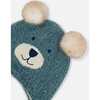 Baby Peruvian Knit Hat, French Blue - Hats - 4