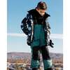 Astral Wolf Print 2-Piece Snowsuit, Sea Pine - Snowsuits - 3
