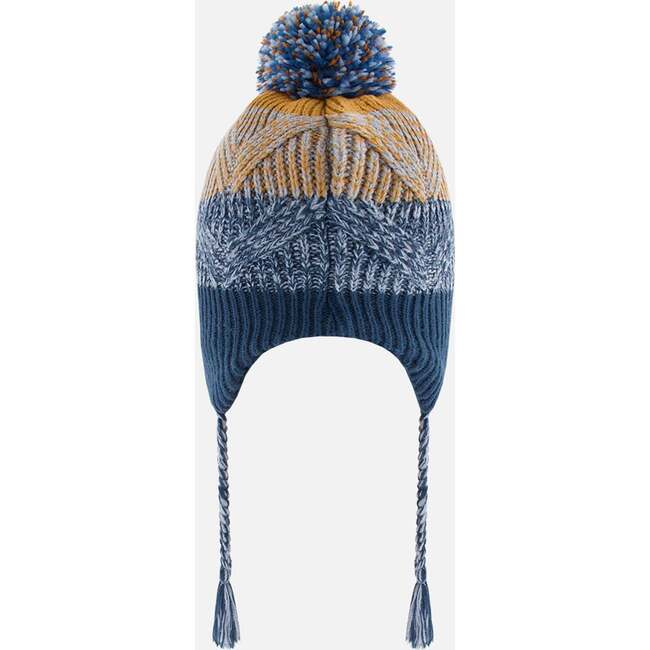 Acrylic Peruvian Knit, Navy & Chocolate - Hats - 3