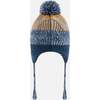 Acrylic Peruvian Knit, Navy & Chocolate - Hats - 3