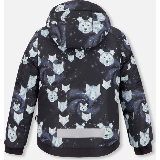 Astral Wolf Print 2-Piece Snowsuit, Sea Pine - Snowsuits - 5