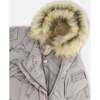 Artic Friends Print One-Piece Baby Car Seat Snowsuit, Silver Grey - Snowsuits - 6