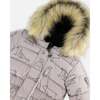 Artic Friends Print One-Piece Baby Snowsuit, Silver Grey - Snowsuits - 5