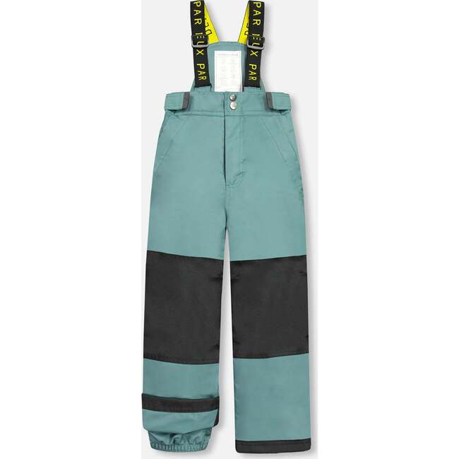 Astral Wolf Print 2-Piece Snowsuit, Sea Pine - Snowsuits - 6