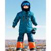 2-Piece Snowsuit, Navy & Fire Orange - Snowsuits - 2