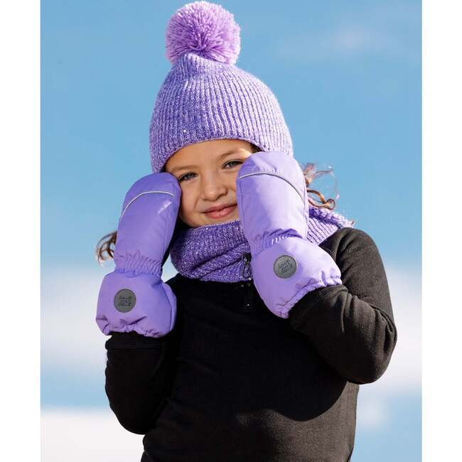 Mittens, Lilac - Gloves - 2
