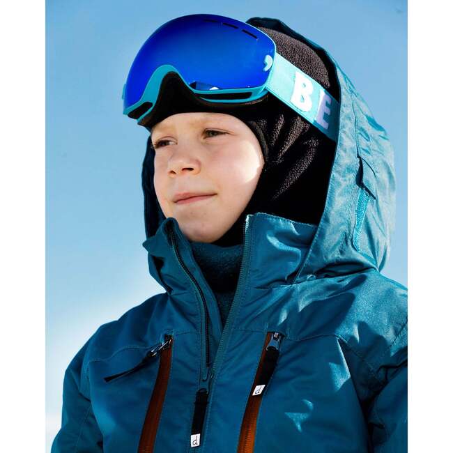 2-Piece Snowsuit, Navy & Fire Orange - Snowsuits - 3