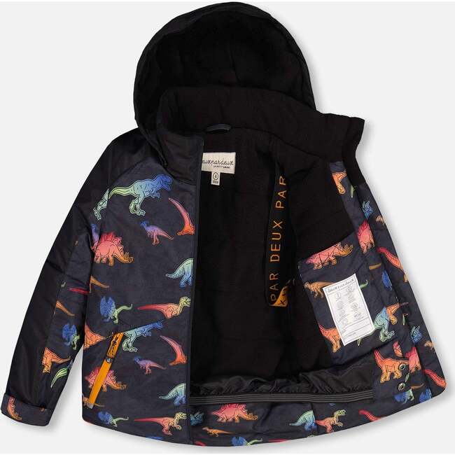 2-Piece Snowsuit, Orange & Black Multicolors Print - Snowsuits - 4