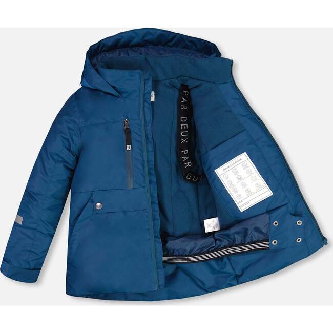 2-Piece Snowsuit, Navy & Fire Orange - Snowsuits - 4