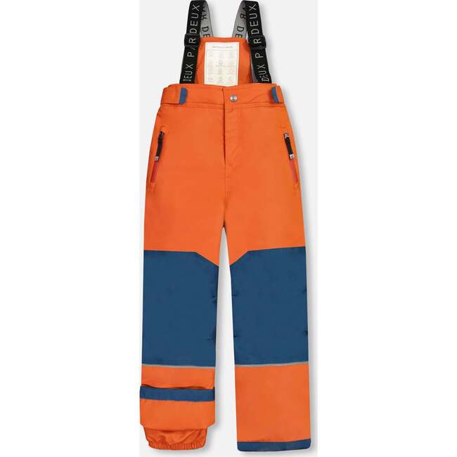 2-Piece Snowsuit, Navy & Fire Orange - Snowsuits - 6