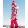 Little Cat Print 2-Piece Snowsuit, Sorbet Pink - Snowsuits - 3