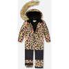 Leopard Print One-Piece Snowsuit, Multicolors - Snowsuits - 2
