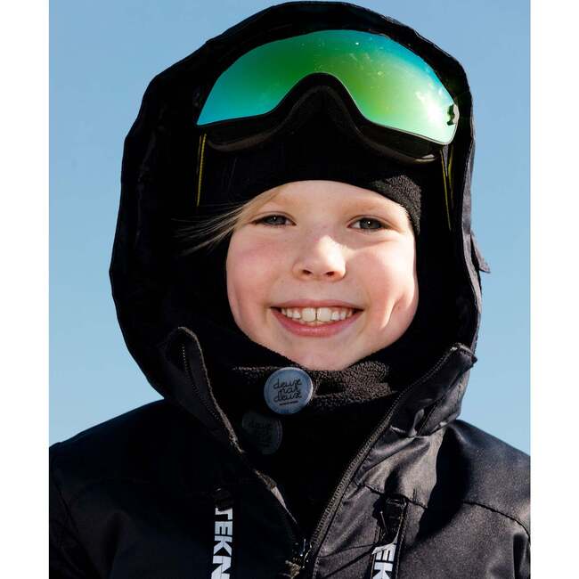 2-Piece Snowsuit, Black & Chocolate - Snowsuits - 3