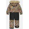Leopard Print One-Piece Snowsuit, Multicolors - Snowsuits - 3